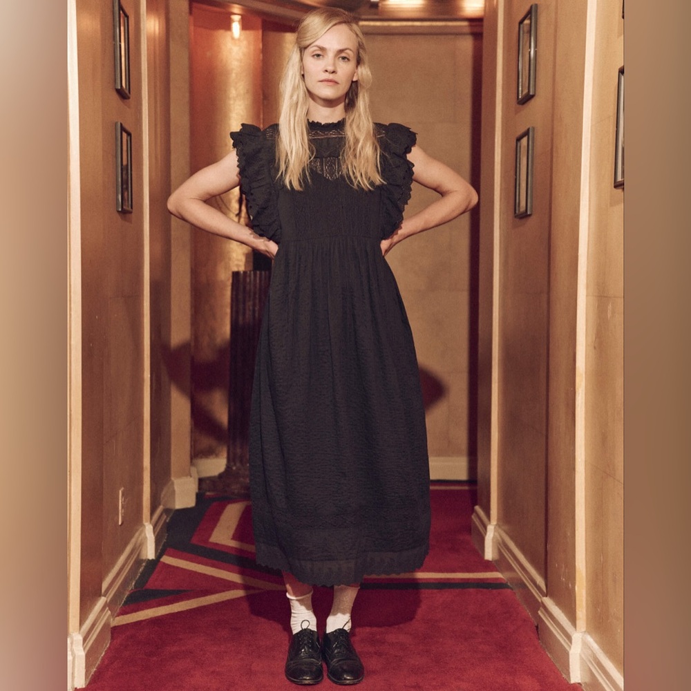 The Trellis Dress in Black